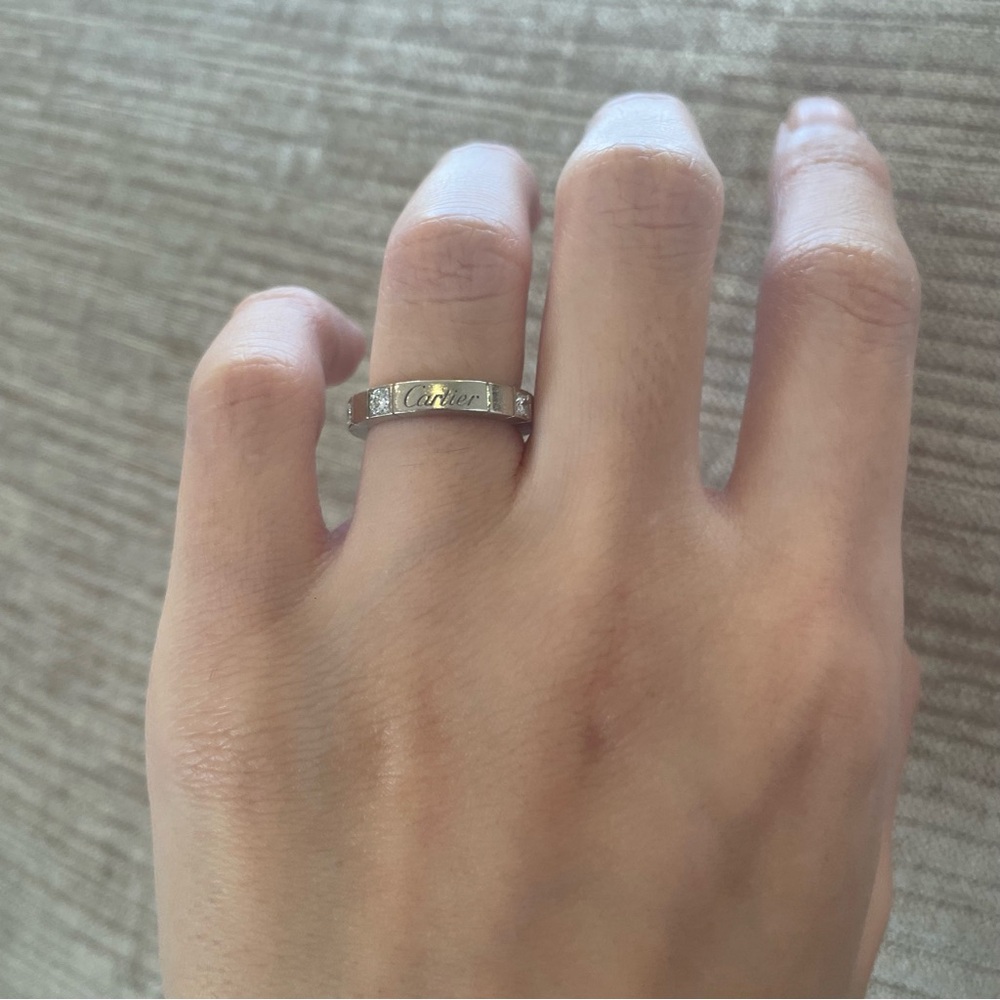 Cartier Lanieres half Diamond Ring